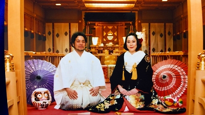 【京都宇治・宝善院】嬉しい写真が送られてきました。二月にご結婚されたふたりです。