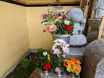 【京都宇治・水子供養】通常の花筒がいっぱいの時は、こちらもお使い頂けます様お願い致します。